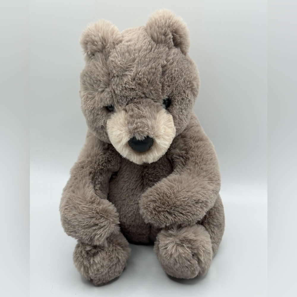 2024 Douglas Cuddle Toys HUGH the Plush GRAY BEAR 9” Stuffed Animal Toy #4319